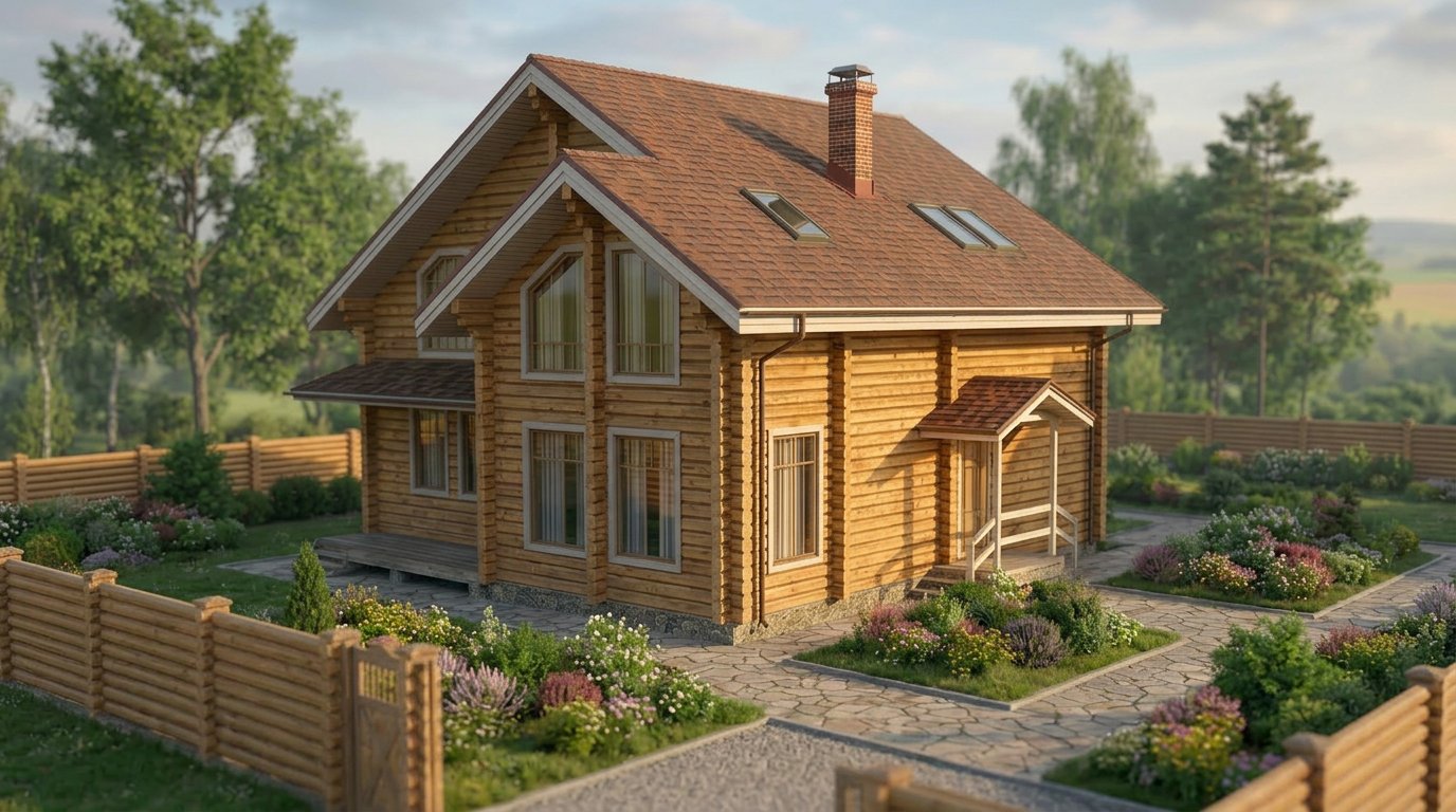 Проект дома из бруса 101 м²