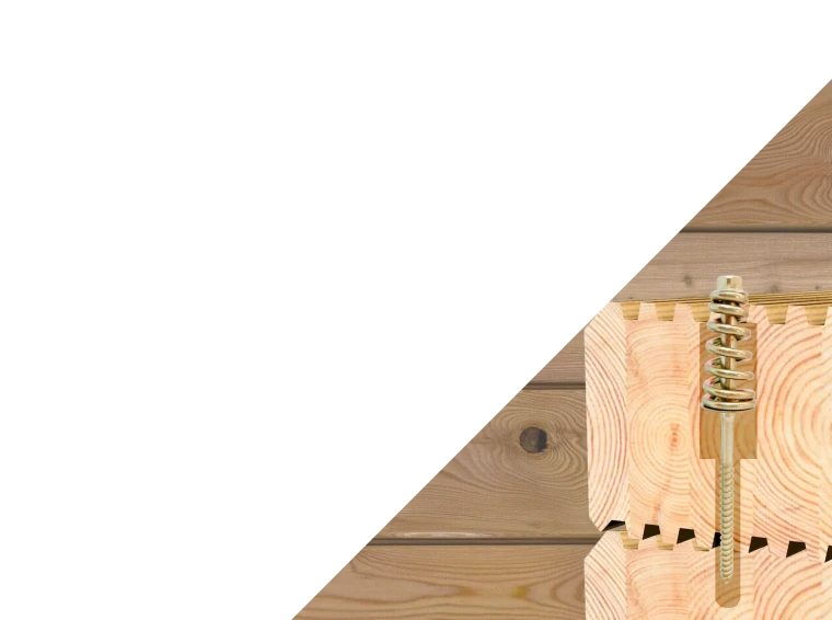 Пружинный узел для бруса