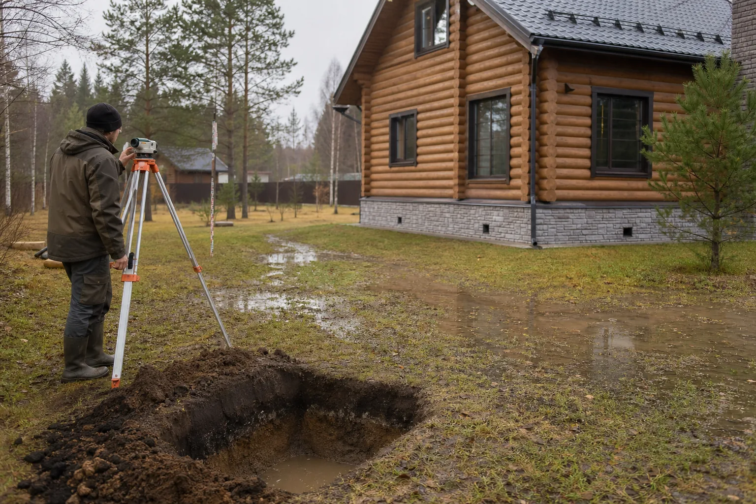 Поверхностный водоотвод на участке
