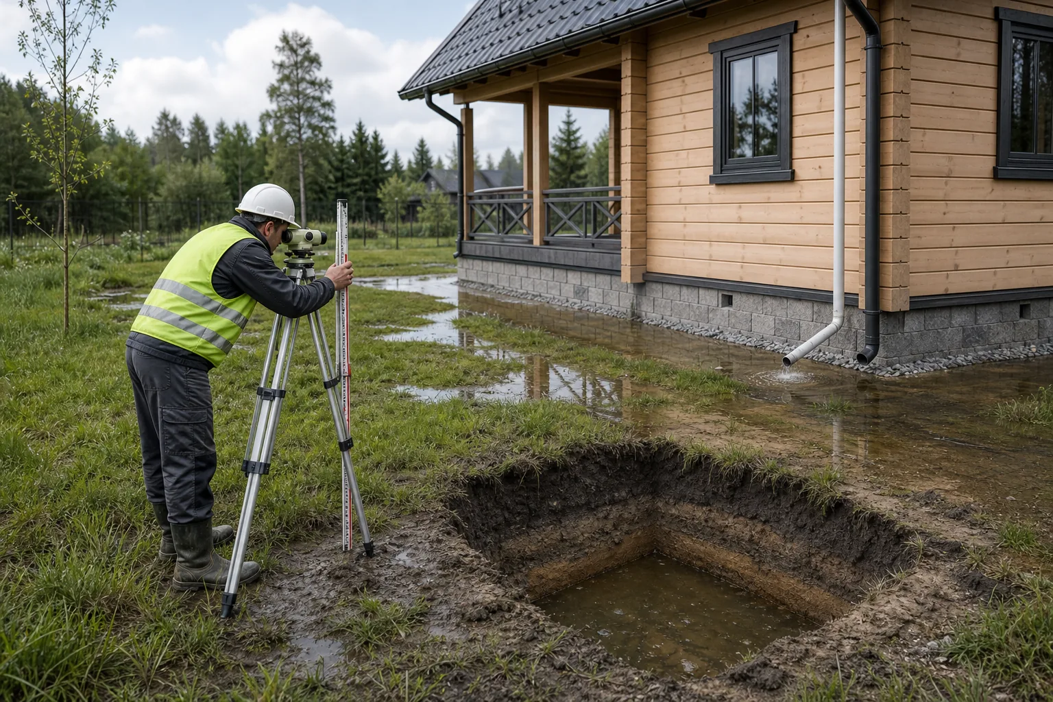 Дренажные трубы для отвода воды