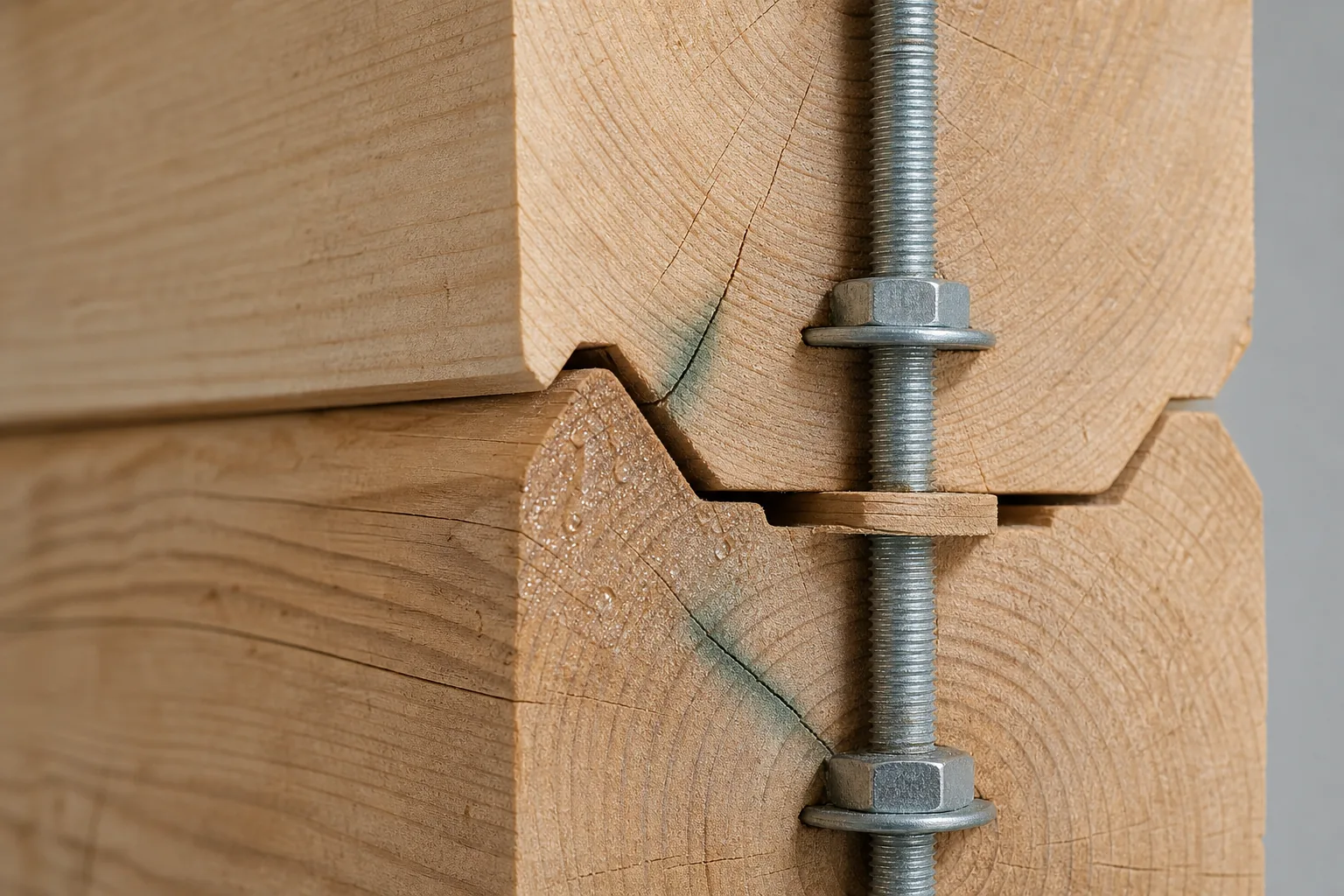 Щели в угловом соединении